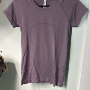 Lululemon Athletica Purple Fitted Short Sleeve T-Shirt